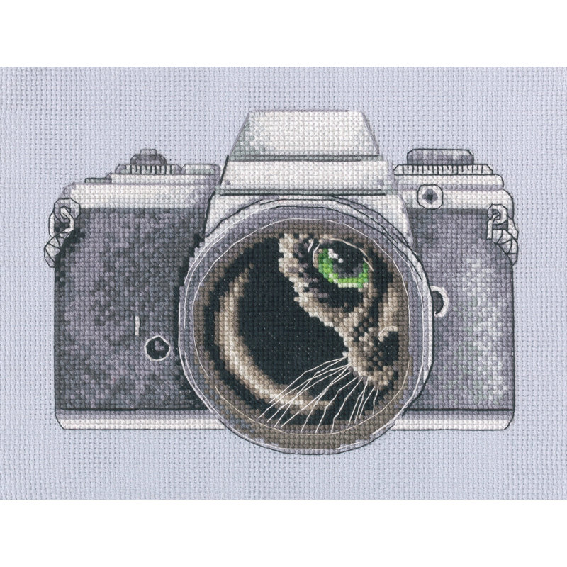 Trousse de point de croix compté Catographer Caméra Vintage par RTO M1037