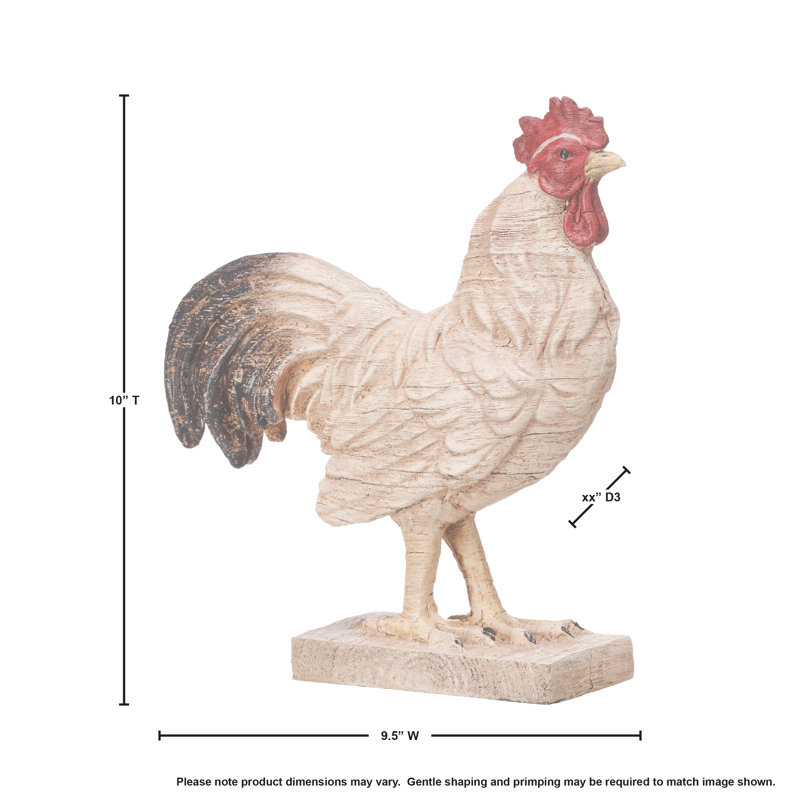 Coq en résine Caleesha
