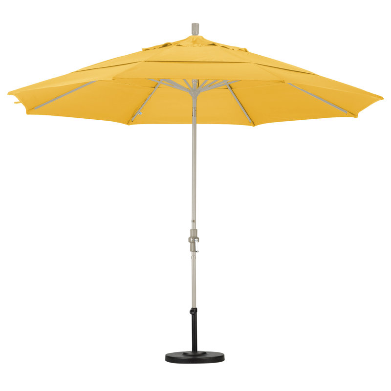 Parasol de marché 11' en aluminium, Sunbrella® ‑ Dupione soie de maïs