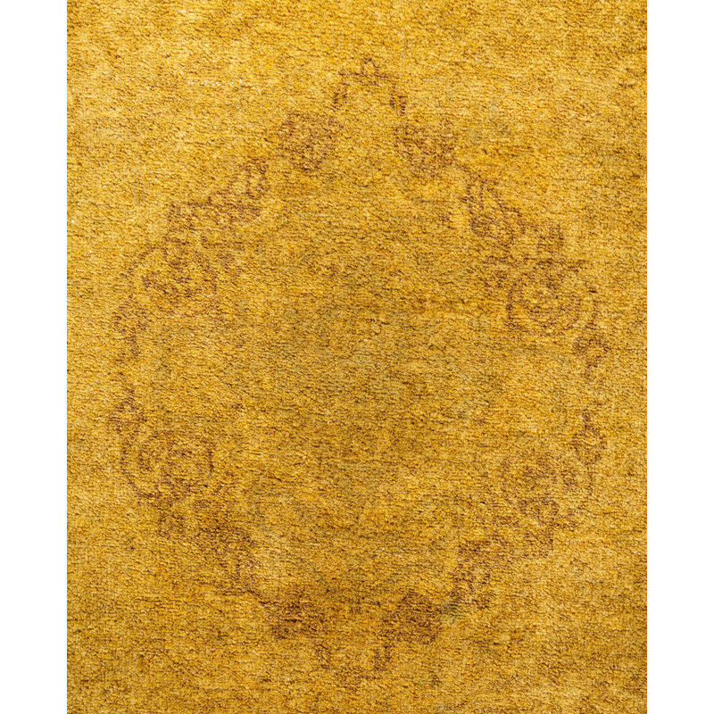 Overdyed One-of-a-Kind 3' 1" X 5' 5" Hand Knotted Area Rug