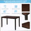 Ensemble de table de salle à manger 5 pièces, ensemble de table et chaises de cuisine en bois, espresso et noir (OLD SKU: SP000088AAB)