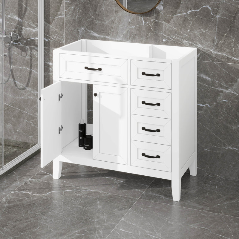 Meuble-lavabo 36 po sans lavabo, White