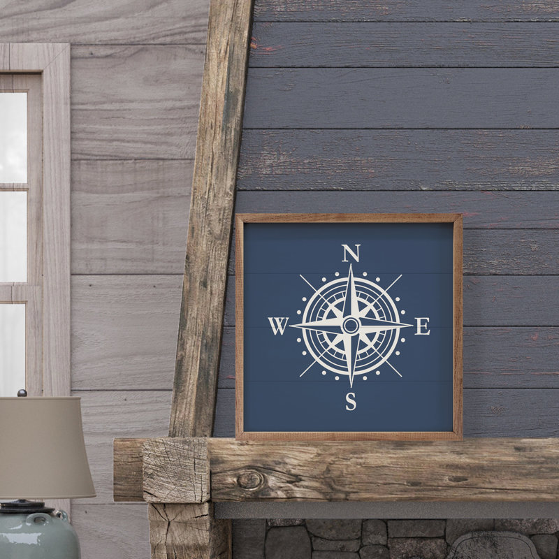 Compass Blue, 4" H x 4" W