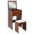 Vanity Table With Mirror And Stool-114337649
