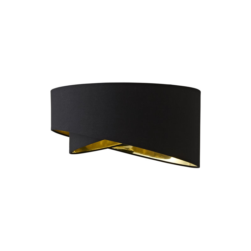 20cm H Fabric Novelty Pendant Shade ( Screw On ), Black