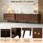 Unfinished TV Stand for TVs up to 75" with Fireplace Included