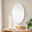 Miroir mural ovale