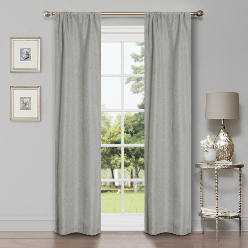 Panneau de rideau obscurcissant 100% polyester, Guimauve, L 26 po x L 84 po
