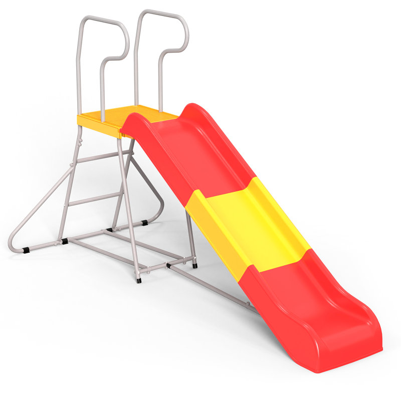 21 sections d'escalade et de glissement, glissade de 76,4 pouces, marches coulissantes, intérieur extérieur, 3 à 8 ans, équipement en plastique rouge,