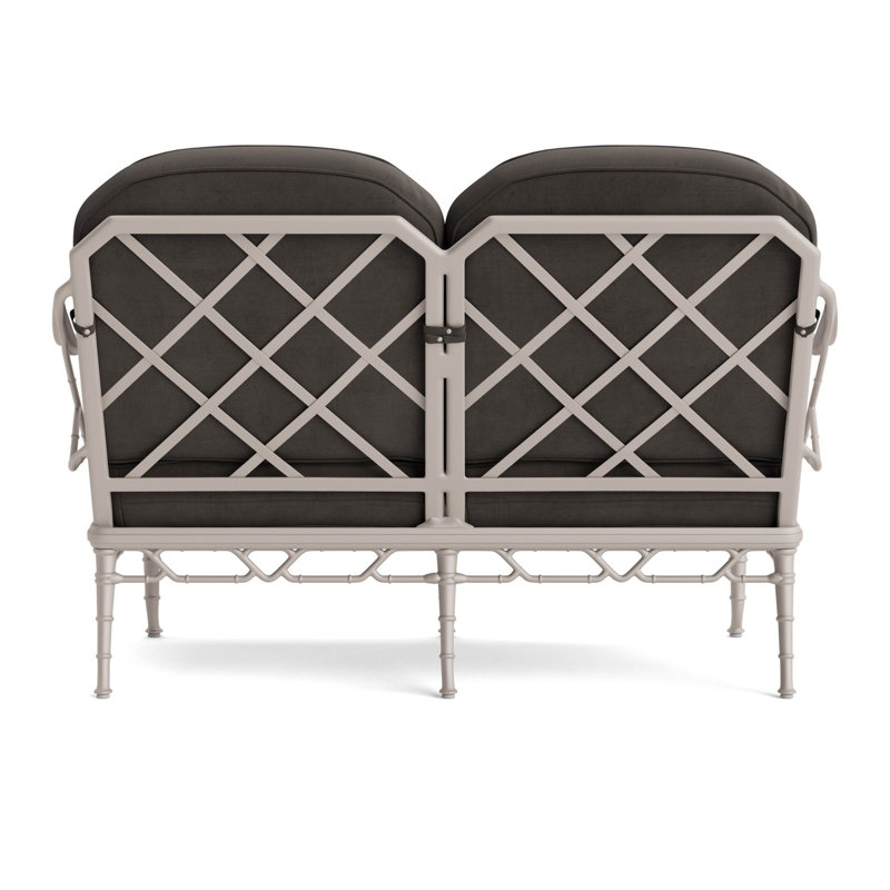 Calcutta Outdoor 2 - Seat Loveseat, Fusion Charcoal, Dove