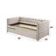 Lit de jour en tissu beige avec couchette (ensemble complet)-118022306-118022303