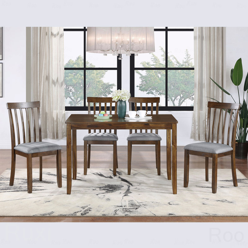 Wooden Dining Rectangular Dining Table Table, Kitchen Table For Small Space, 4 Person Dining Table