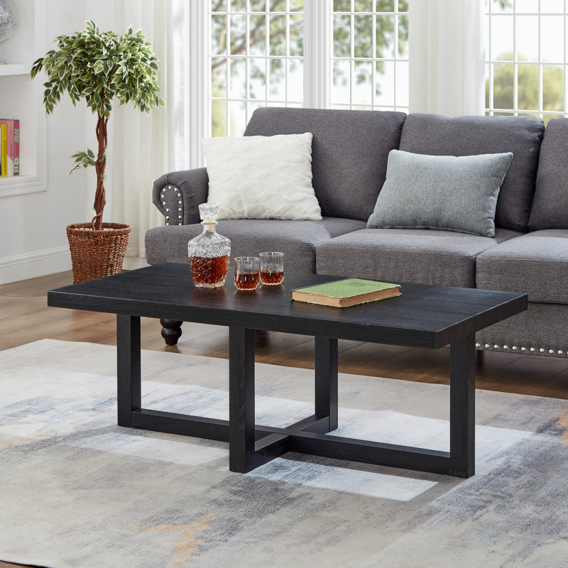 Valluri Contemporary Coffee Table, Black