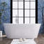 Baignoire de trempage autoportante en acrylique 67 po. X 30 po.
