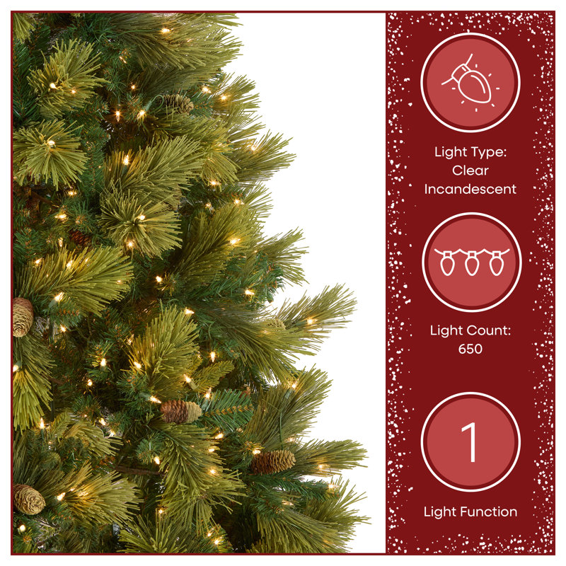 Carolina Flocked/Frosted Christmas Tree, 6.5'