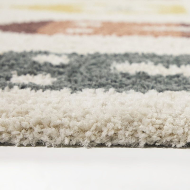 Ville Multicolor Kids House Area Rug, Rectangle 7'10" x 10'