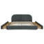 Structure de lit tapissier de style minimaliste moderne - Tissu de fil circulaire-1038431851-1038431844