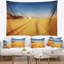 Paysage, route, désert blanc, tapisserie, Égypte-28507770