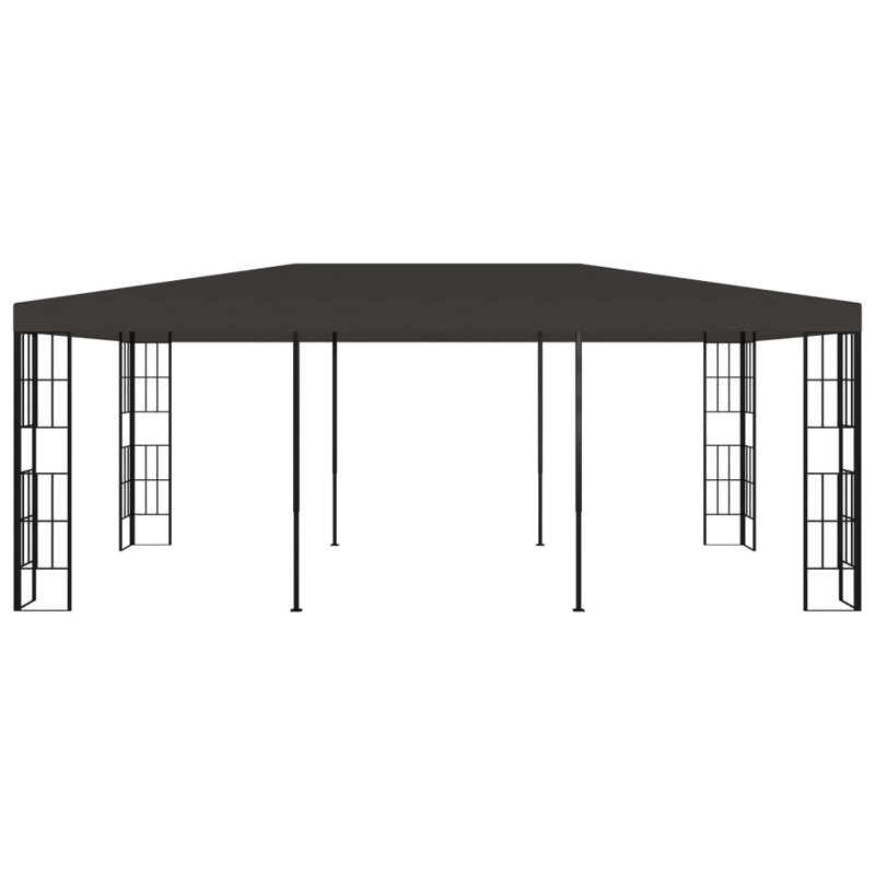 Hagia 3m x 6m Steel Patio Gazebo, Anthracite