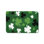 Green Clover Print Bath Rug, 20"x32", Non-Slip for Bathroom & Poolside, St. Patrick's Day Decor Mat