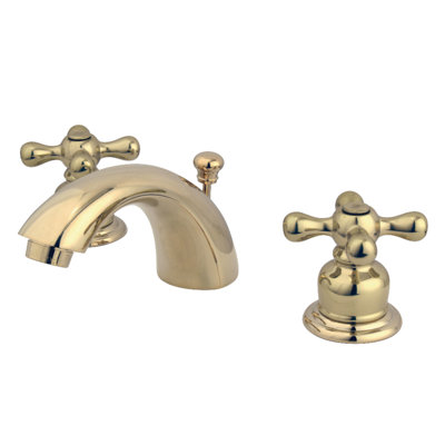 Victorian Widespread Bathroom Faucet with Drain Assembly