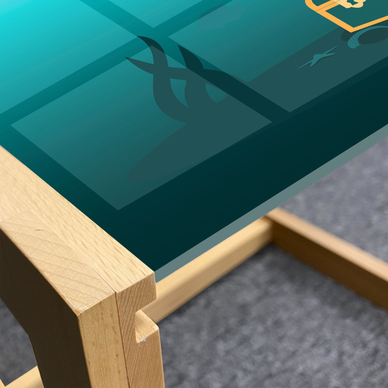 Table basse East Urban Home, H 15,75 po x L 35,83 po x l 24,4 po