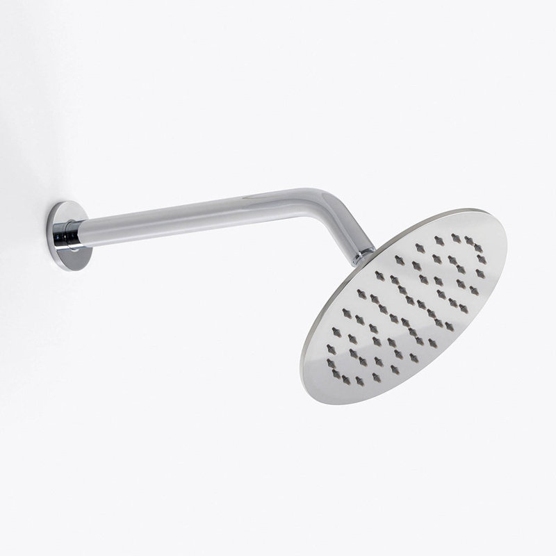 Metro Sharp Nozzles Shower Head - Wall Or Ceiling Mount - 8" Stainless Steel/Matt Black, Polished Stainless Steel