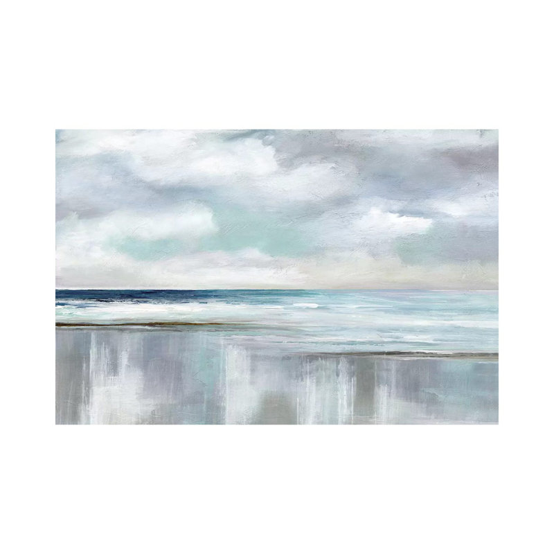 Cyan Sunrise by Nan - Wrapped Canvas Print, 30.48 cm H x 45.72 cm W