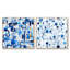 Clevia - Ensemble de 2 collages carrés à formes abstraites-101855806-101855805