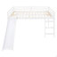 Lit mezzanine avec glissade, conception multifonctionnelle, lit double