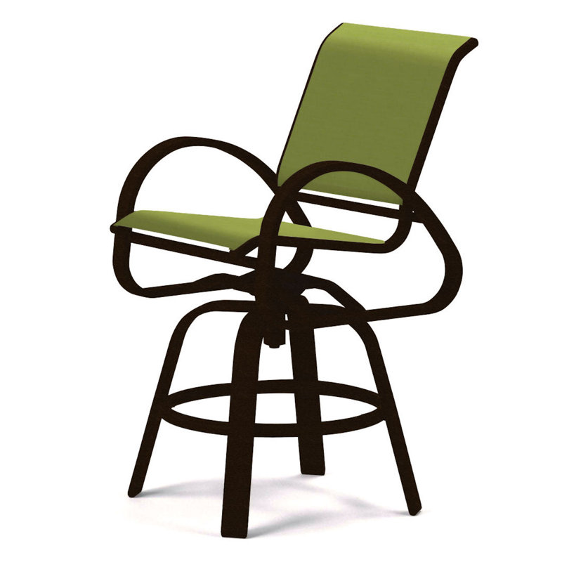 Tabouret de bar Holna, Lime 38D Sunbrella®, Kona texturé