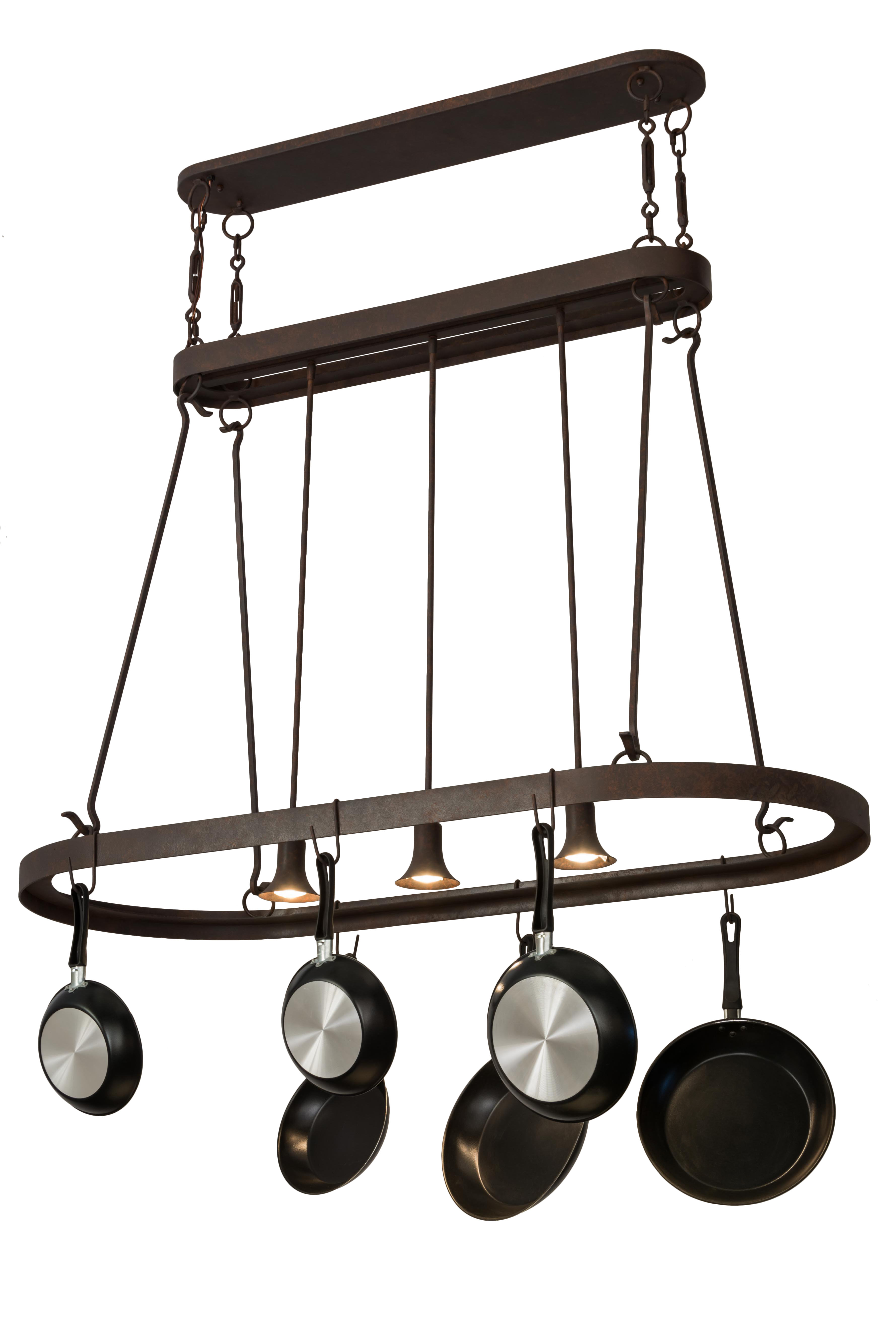 2nd Ave Lighting 3 Light Pot Rack | Wayfair