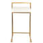 Tabouret Dayan blanc avec base chromée-841961050-841961048