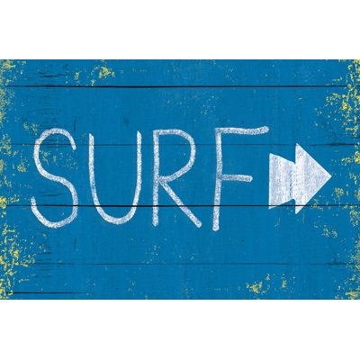 Surf Sign - Wrapped Canvas Print