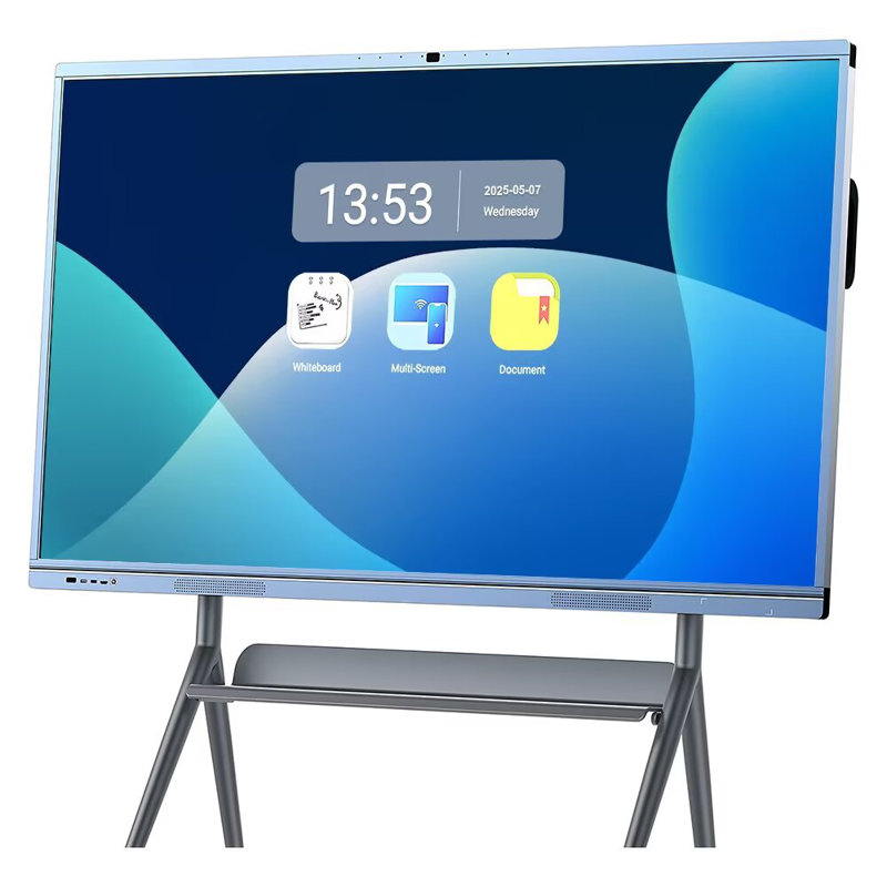 JYXCN Smart Board 65" Pro 4K Touch Interactive Wireless Dual System 8-Mic Array & 20W Speakers for Classroom Office
