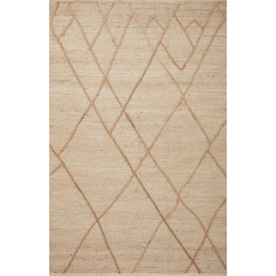 Albemarie Ivory Natural Hand-Woven Geometric Rug