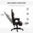 Adjustable Height Racing Chair In Brown Pu Leather, With Lumbar Cushion, Footrest, Reclining Ergonomic Lounge Adjustable, Aid