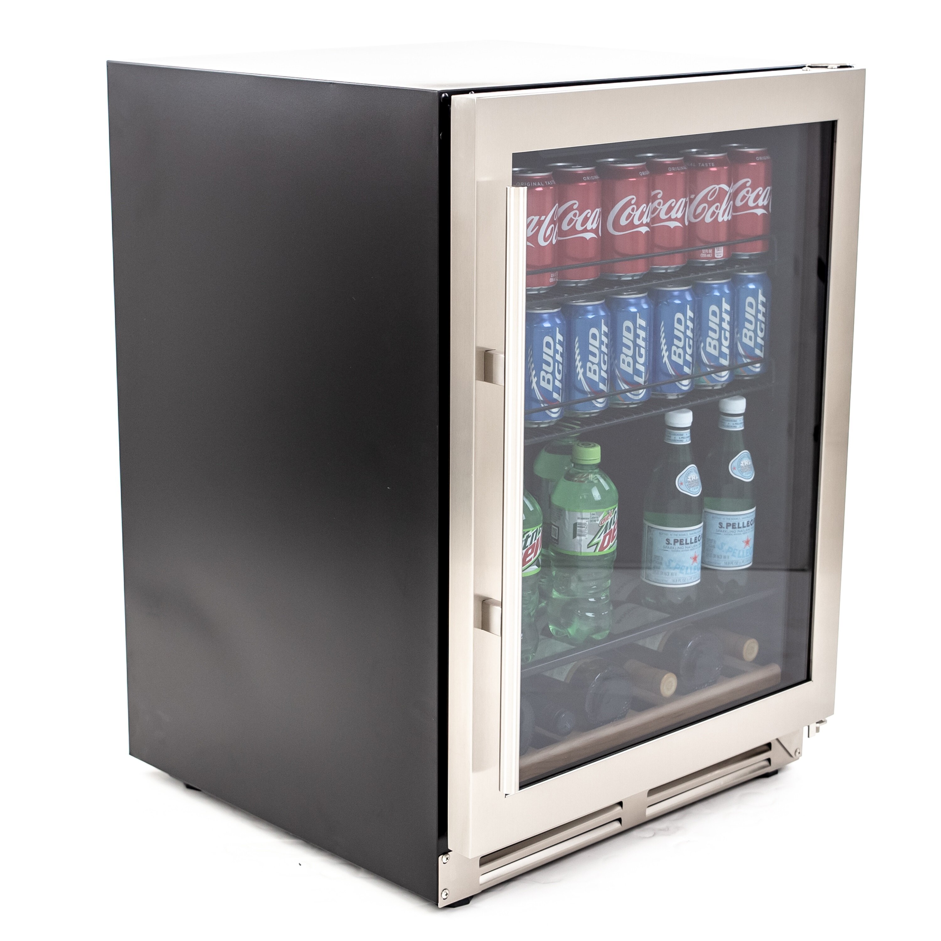 Ivation 126-Can Beverage Refrigerator ,Stainless Steel