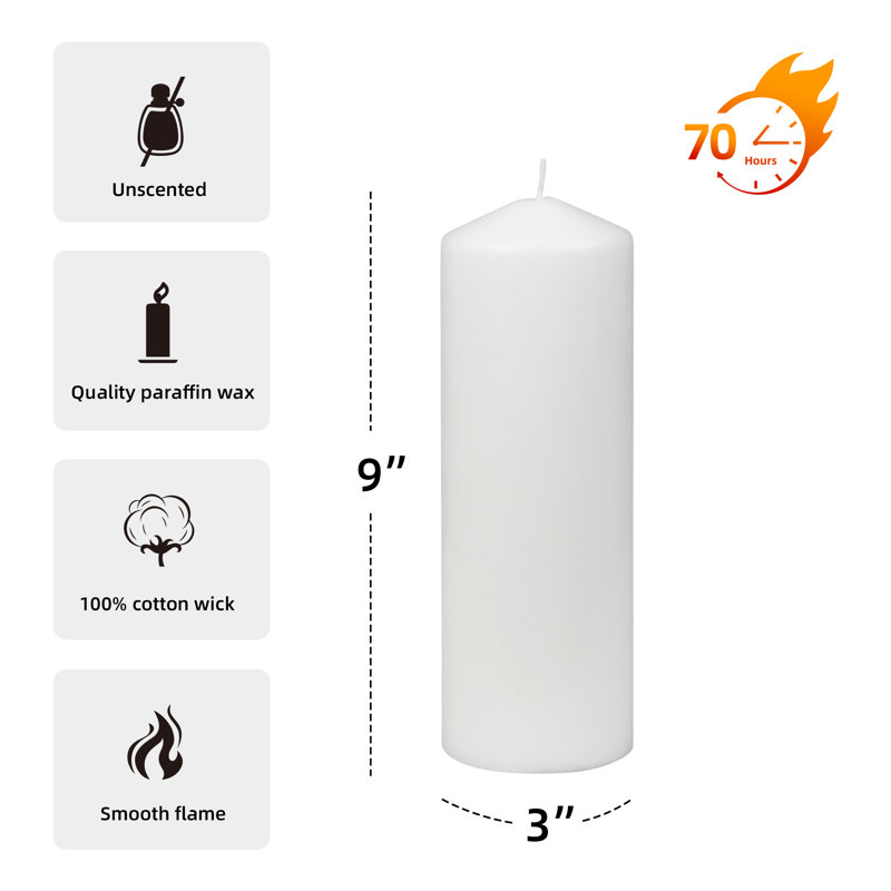 Pillar Candles Pillar Candle, White
