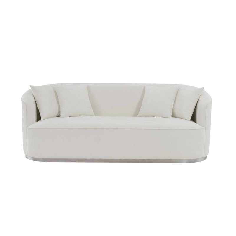 Canapé moderne Odette avec 4 coussins, chenille