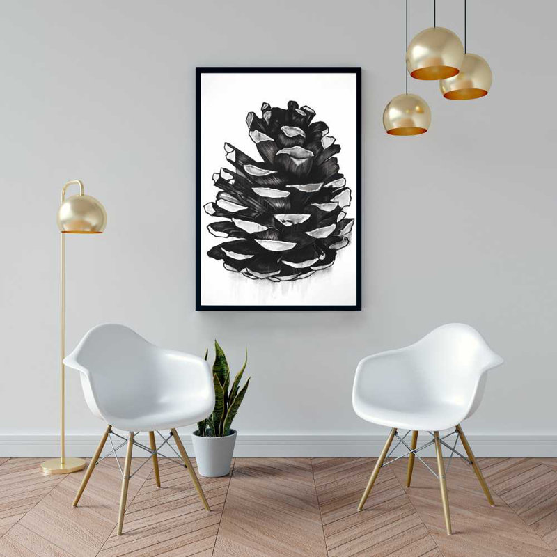 Pomme de pin | Toile encadrée Livingroom