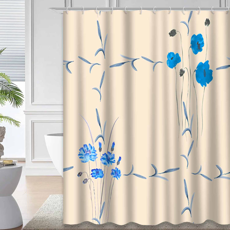 Rideau de douche Wild Flowers, L 72 po x l 72 po