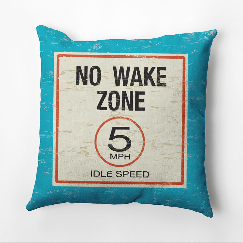 Outdoor Reversible Throw Pillow, Turquoise, 20" x 20"