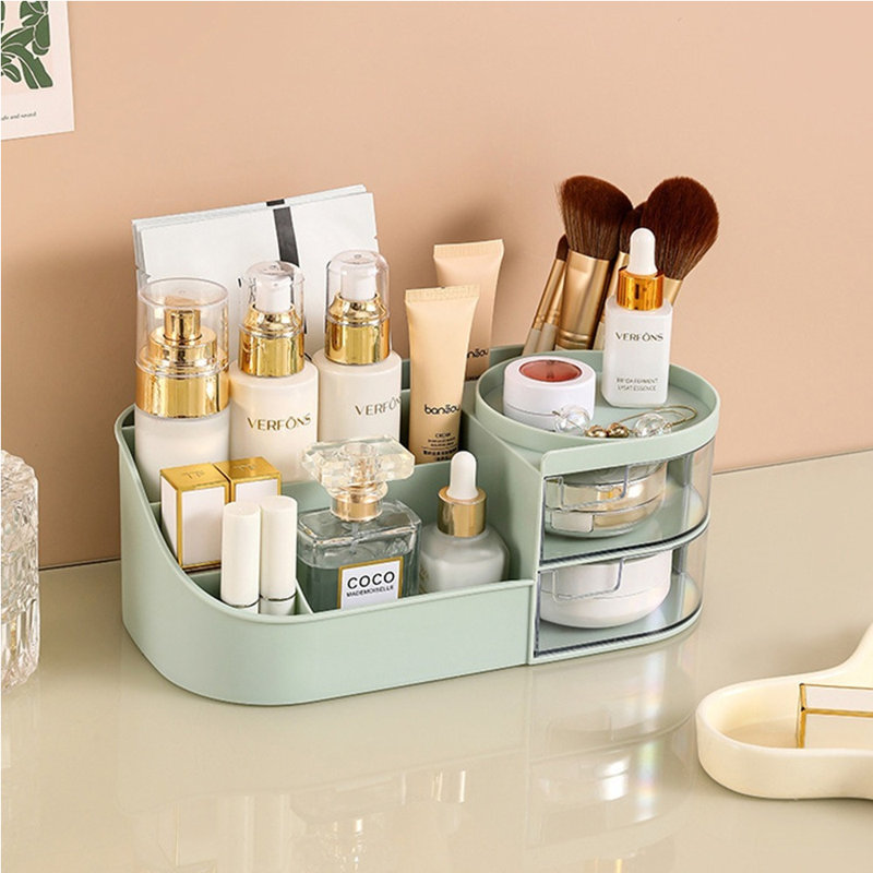 Présentoir à maquillage, Vert
