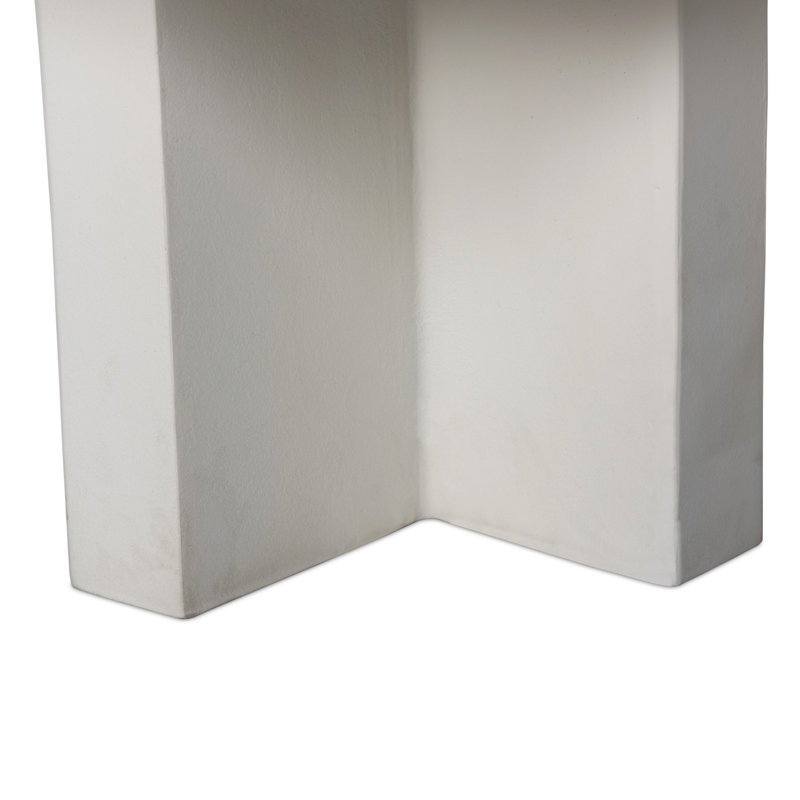 Terrell Outdoor Coffee Table, Matte White