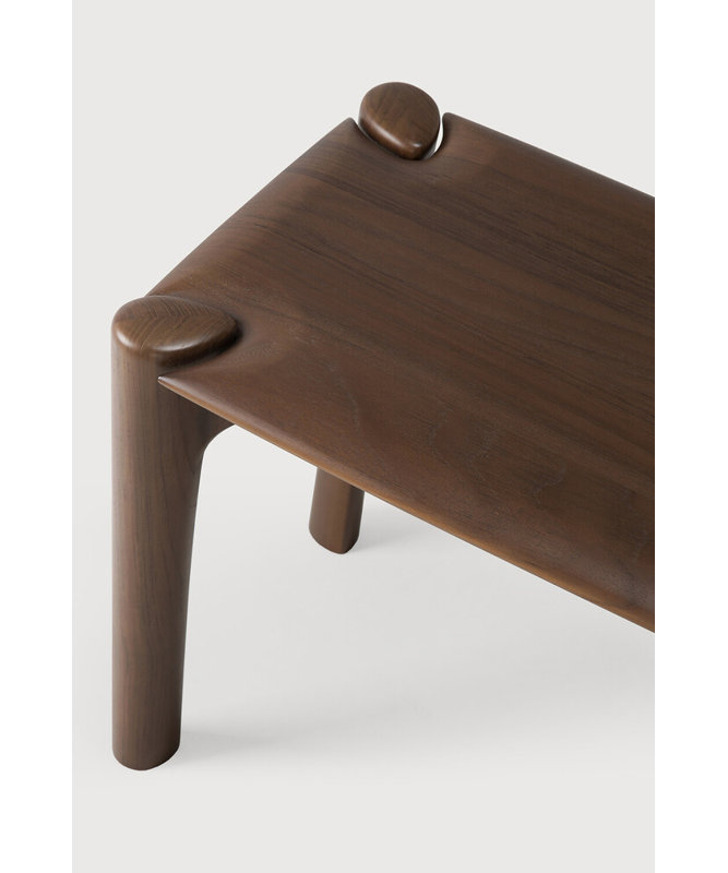 Pi Solid Wood Dining Bench, Brown, 18.5" H x 57.5" W x 14" D