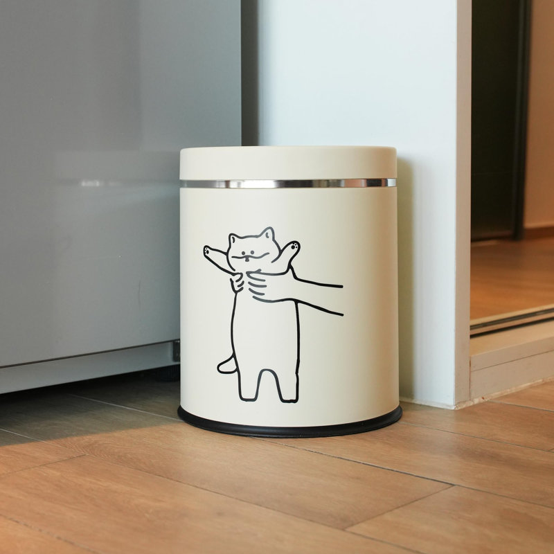 Chat poubelle - poubelle décor pour chat - petite poubelle pour chambre à coucher - poubelle poubelle - poubelle poubelle (Hey)
