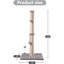 Sisal chaton haut de gamme avec poteau à suspendre d'intérieur H 34 po MECOOL-131054472