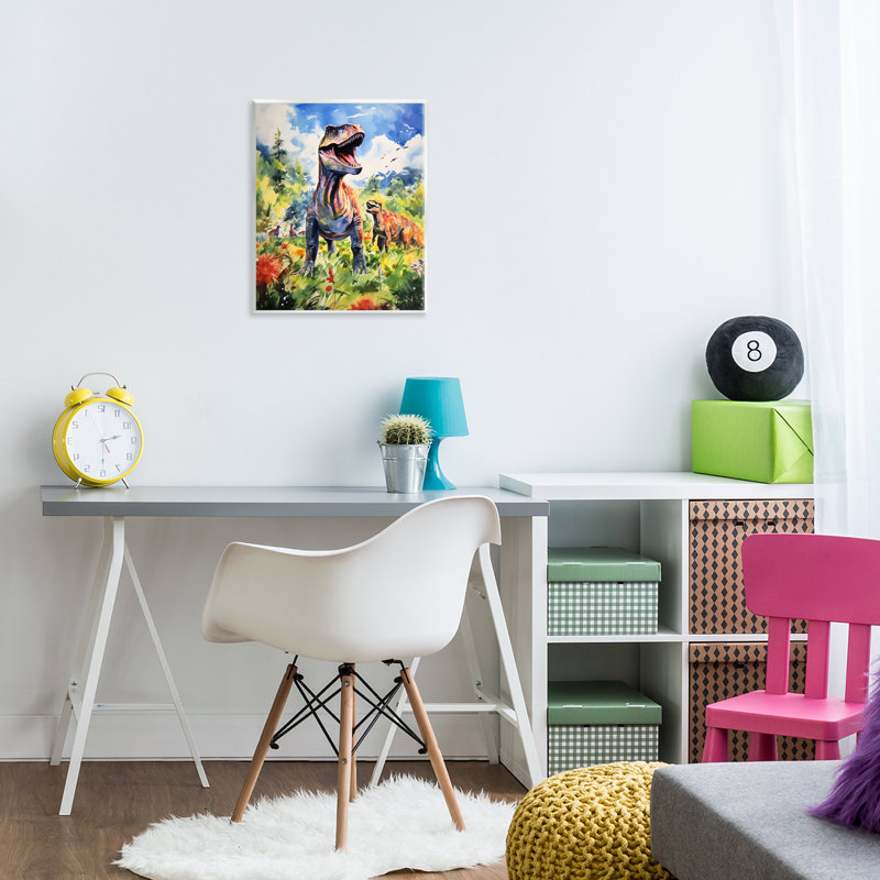 Dinosaurs in Natural Field, plaque murale, design par Creative Studio