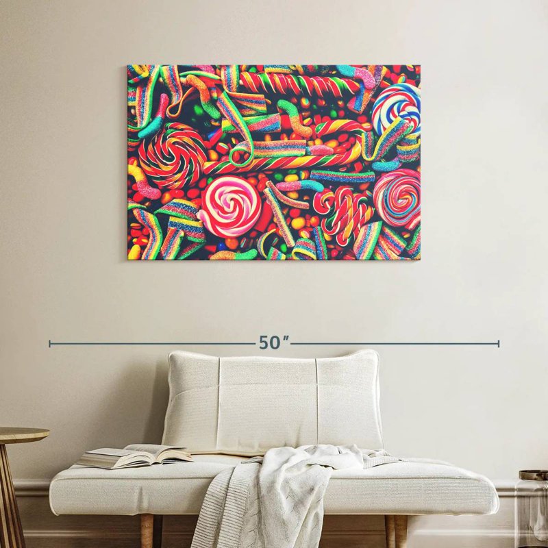 Yarlin Sugary Candies, 26" H x 39" W